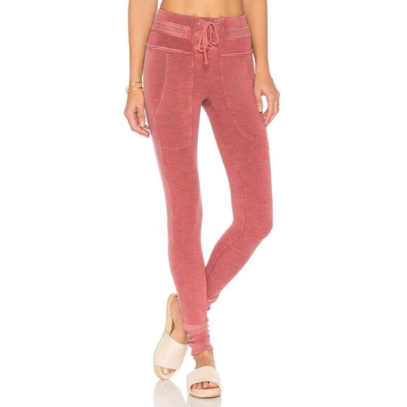 NEW Free People Movement French Terry Bodhi Leggings Pink  SMALL - Picture 1 of 11